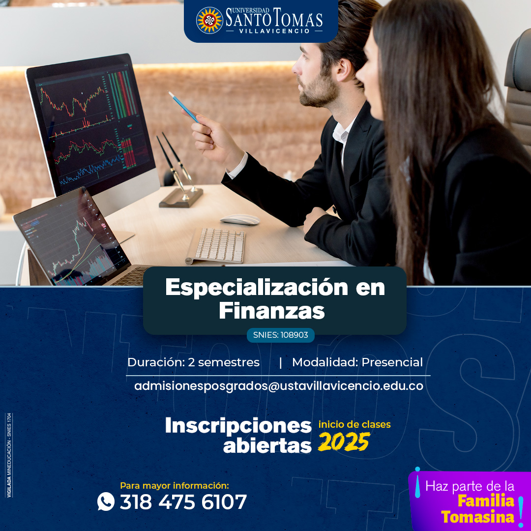 Especialización en Finanzas, Universidad Santo Tomás Villavicencio