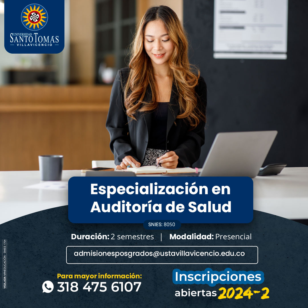 Especialización en Auditoria de Salud, Universidad Santo Tomás Villavicencio
