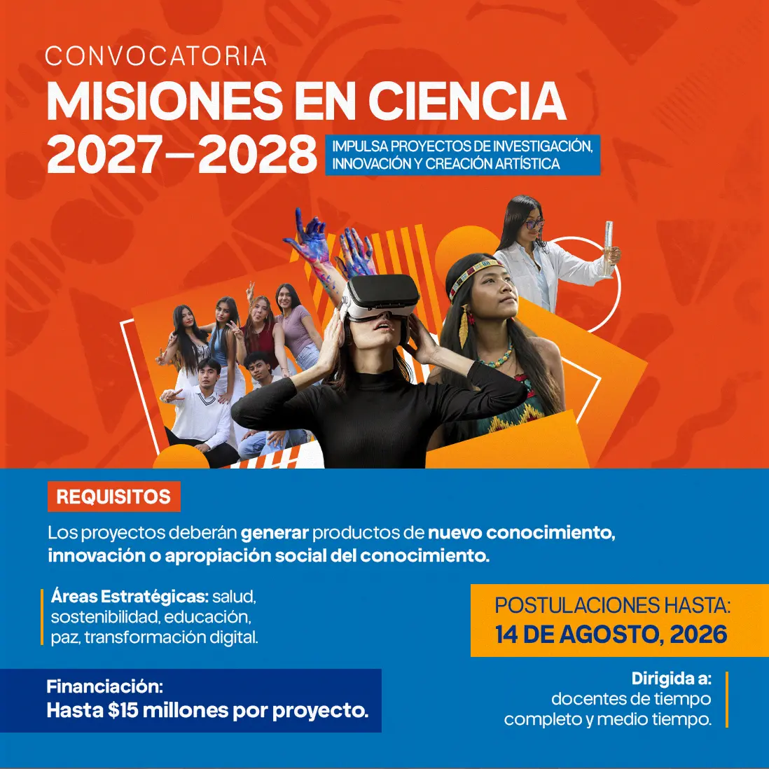 Convocatoria MISIONES EN CIENCIA 2027-2028